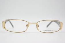 Vintage Glasses DONNA KARAN DK 3505 Gold Black Rectangular Frames Eyeglasses