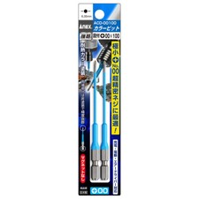 ANEX Color Screwdriver Bit 00x100mm ACD-00100 2pcs conform JIS Japan