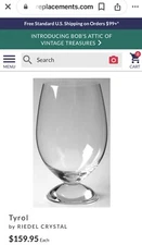 riedel tyrol cabernet crystal  wine glass EX CONDITION