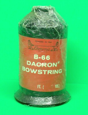 Original Brownell B-66 Dacron Bowstring Material - Black - New Bulk Spool