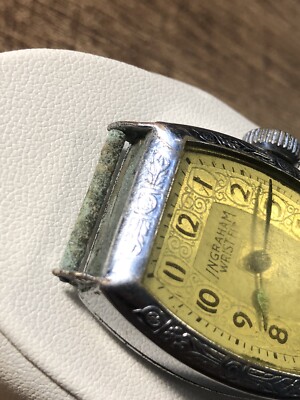 Vintage Ingraham Watch Wrist-Fit Mechanical Wind Up For Repair
