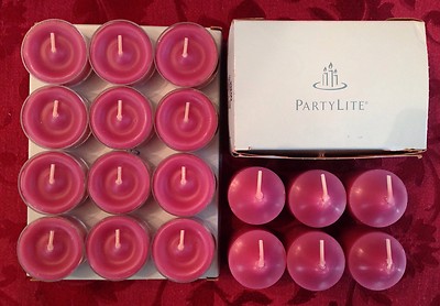 PartyLite MULBERRY Tealight & Votive Candles LOT 18 NIB Fruit Berry & Vanilla