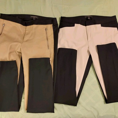 2 Pair Tan Skinny Pants Banana Republic Sz 6 eBay