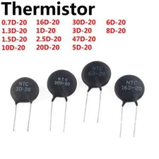 20PCS NTC Thermistor Resistor 0.7D-20 1.3D-20 1.5D-20 10D-20 16D-20
