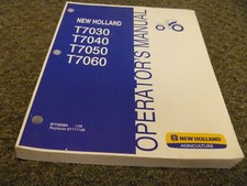 Manual de mantenimiento del operador del tractor New Holland T7030 T7040 T7050 T7060
