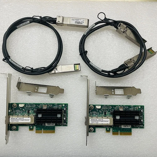 2x Mellanox MCX311A-XCAT CX311A ConnectX-3 EN Network Card 10GbE 2PCS SFP+ cable