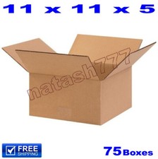 75 - 11x11x5 Cardboard Boxes 32-ECT Mailing Packing Shipping Corrugated Carton