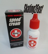 Bones Speed Cream lubricant 1/2 oz bottle Inline Skate Bearing Skateboarding Oil
