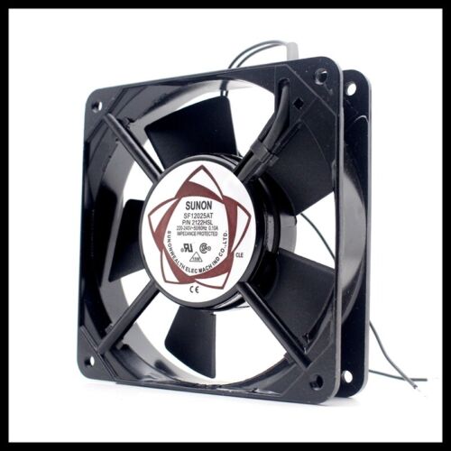 1X AC220V/240 50/60Hz 12cm 2wire SF12025AT 2122HSL fan 220V fan - Afbeelding 2 van 3