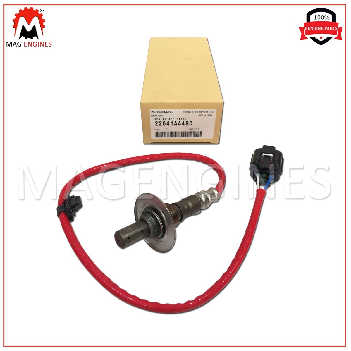 22641-AA480 SUBARU GENUINE OEM SENSOR ASSY AIR FUEL RATIO O2