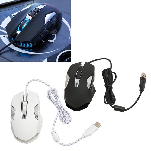 RGB Gaming Mouse Ergonomic 7200 DPI Wired Optical Gaming Mouse With Programm NEW - Picture 21 of 30