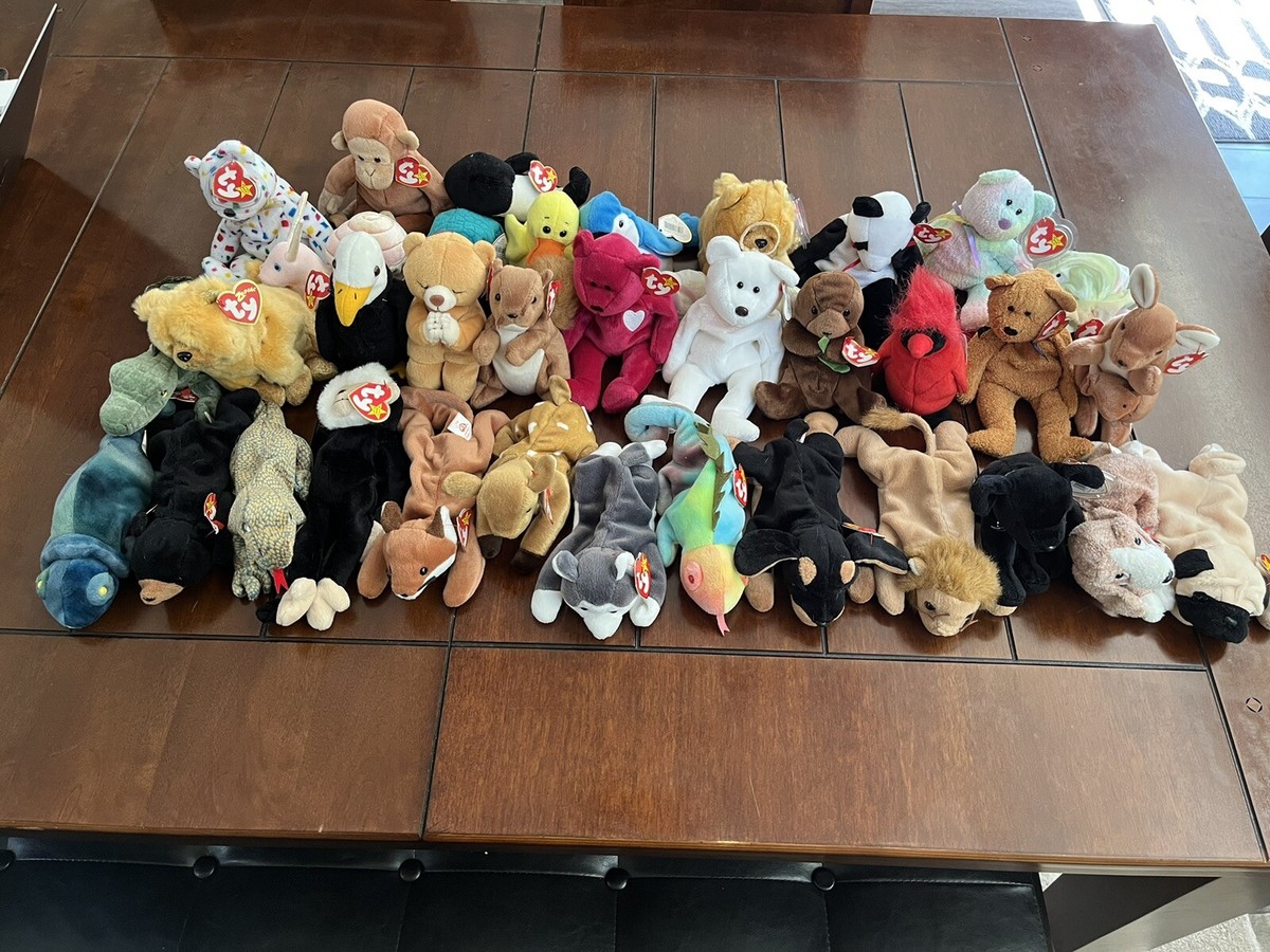 Rare Beanie Babies with Errors - Mac, Valentina, Seaweed, Nanook