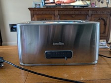 Breville Edge Collection 4-Slice Toaster Silver, Extra Long Slot