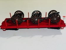 Bachmann Hawthorne Village Confederate Civil War Flat Car w/ 3 Cannons
