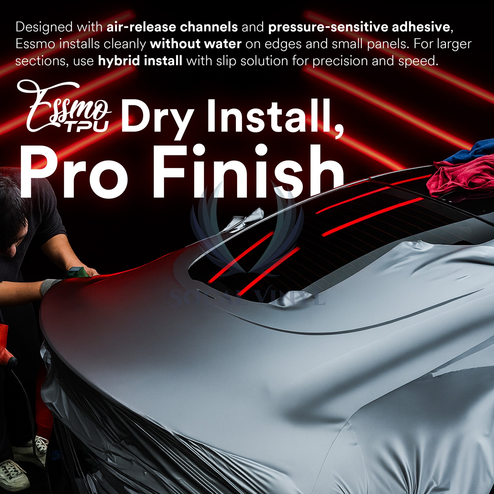 TPU Color Matte Silver Mercury PPF Paint Protection Film Dry Wet Auto Vinyl Wrap thumbnail 2