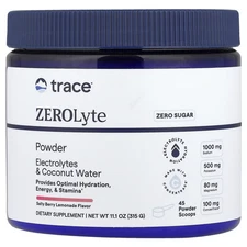 2 X Trace, ZEROLyte Powder, Salty Berry Lemonade, 11.1 oz (315 g)