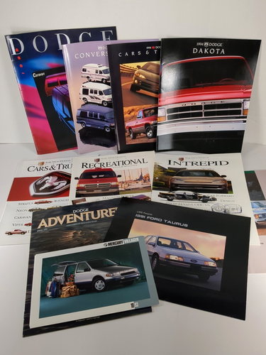 Konvolut 45 Oldtimer 80er 90er Jahre Dodge Chrysler Trucks Autos Prospekte - Bild 3 von 7