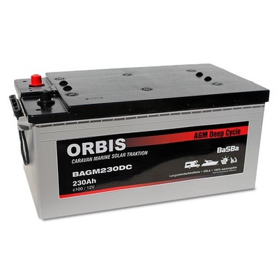 Orbis BAGM230DC AGM Deep Cycle 230Ah 12V Versorgungsbatterie