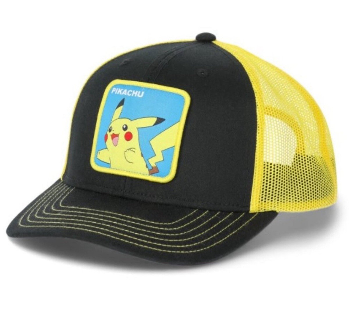 Kšiltovka Capslab - Trucker Pokémon - Pikachu - Black / Black - View #5