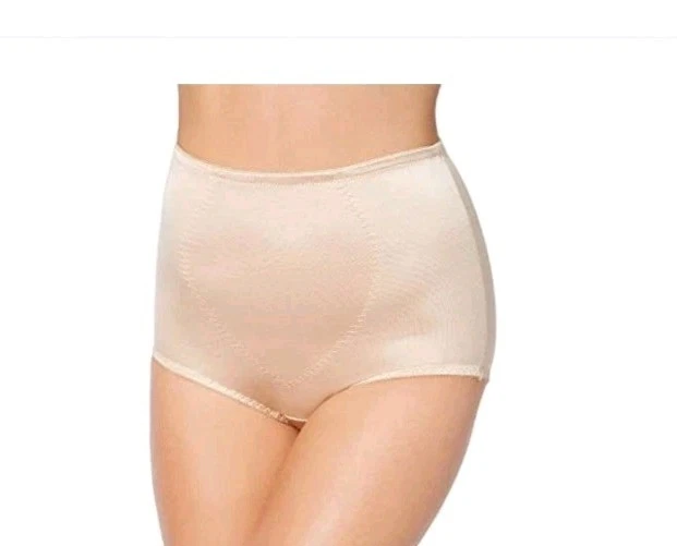 Bali Women's Jacquard Mesh Tummy Panel Firm Control Shapewear Briefs Medium NEW - Image 3 of 4