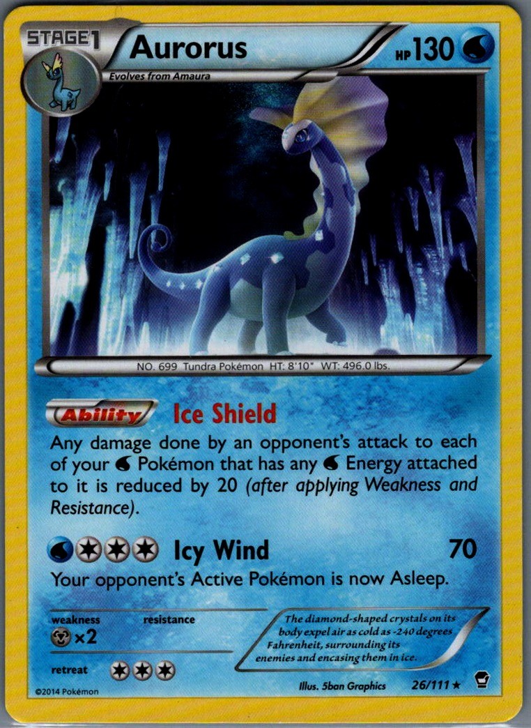 Aurorus Regular Rare XY - Furious Fists 26/111 NM