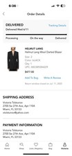 Helmut Lang Darted Classic Wool Blazer Women's