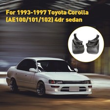 4pcs Splash Mud Flaps Guards Front Rear Black For 1993-1997 Toyota Corolla Usa 4pcs Splash Mud Flaps Guards Front Rear Black For 1993-1997 Toyota Corolla Usa