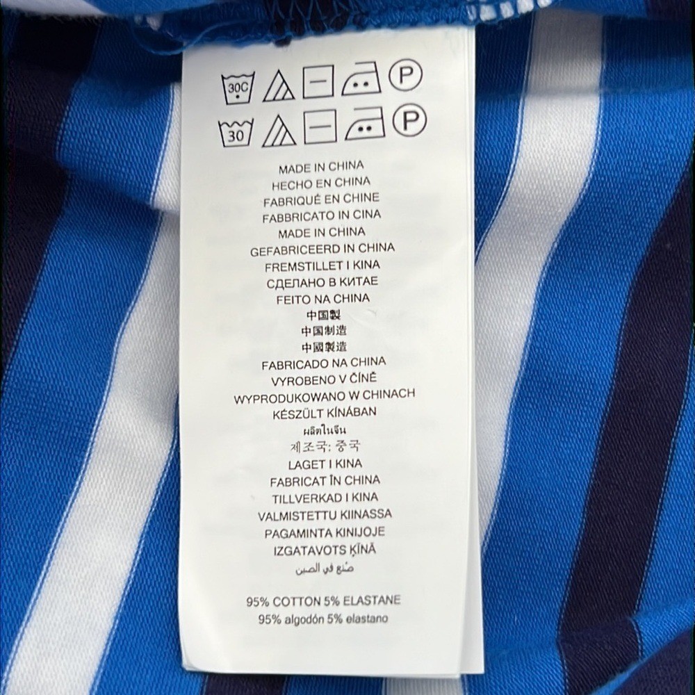 MICHAEL KORS Mini Dress Jersey Knit Grecian Blue Stripes Stretch Coastal NEW thumbnail 10