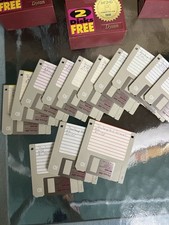 Vintage Dysan 100 3.5  Floppy Disk Lot 36 MF2HD 1.44MB IBM w/ Cases