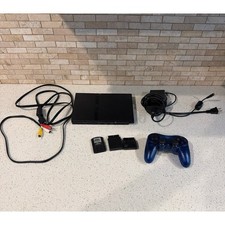 Sony PS2 Slim Console SCPH75001 Black Bundle Tested