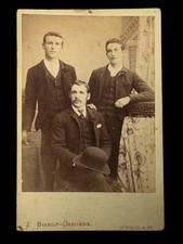 Scarce Cabinet Photo - J. Bishop-Osborne, Zeehan Tasmania c.1891–1894