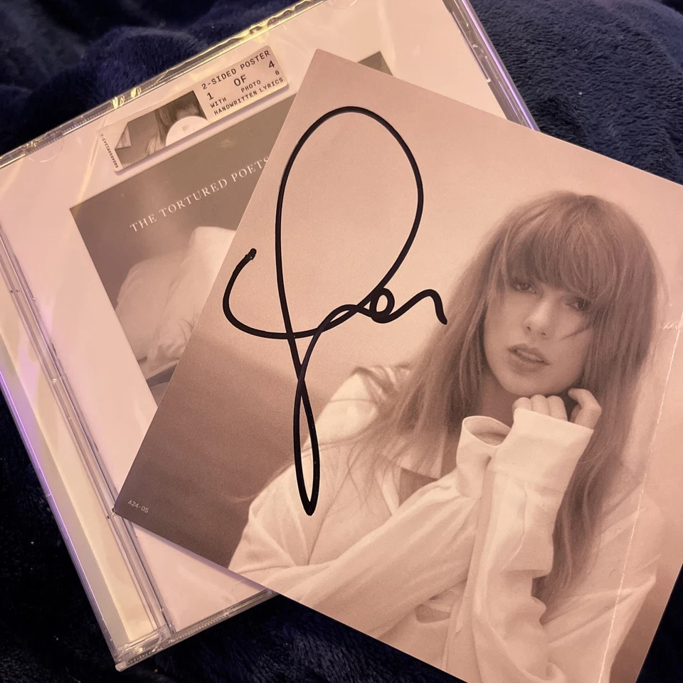 Taylor Swift The Tortured Poets Department TTPD Hand Signed Photo - Image 4 of 4