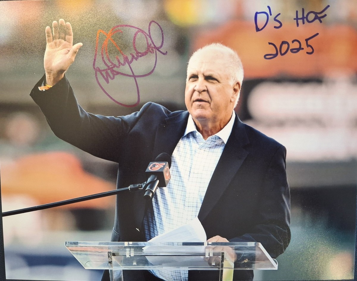 Joe Orsulak Baltimore Orioles Signed 8x10 Pic Hall Of Fame 2025