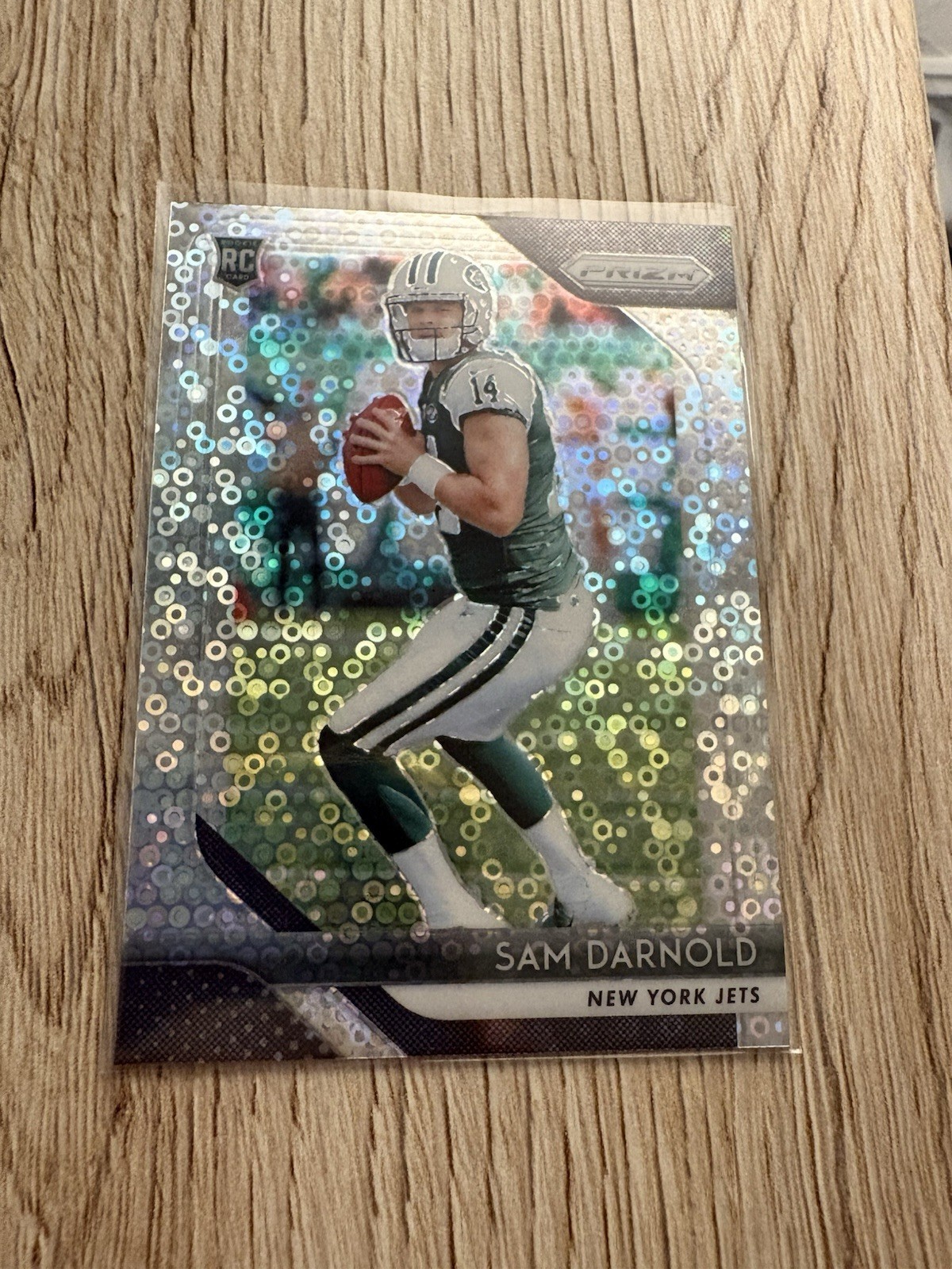 Sam Darnold 2018 Panini Prizm #203 No Huddle Silver Disco Prizm Rookie
