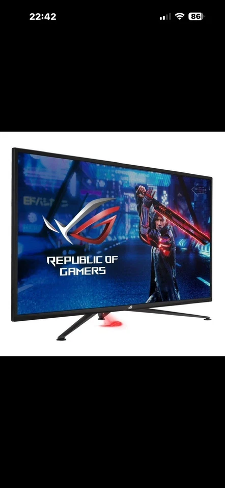 Asus Rog Strix XG43UQ 43" Widescreen Va Black/White Multimedia Monitor 3840X2160 - Image 3 of 3
