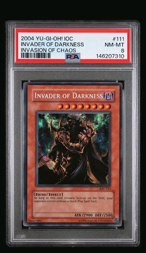 2004 Yu-Gi-Oh! Invader of Darkness Invasion Of Chaos IOC-111 PSA 8