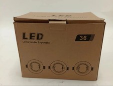 36x LED Recessed Ceiling Downlight Fittings GU10 White Job Lot Unused Unopened 