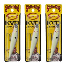 (Lot of 3) Strike King KVD 200 Jerkbait 4in 3/8oz Mad Dog Shad Suspending 2 Hook