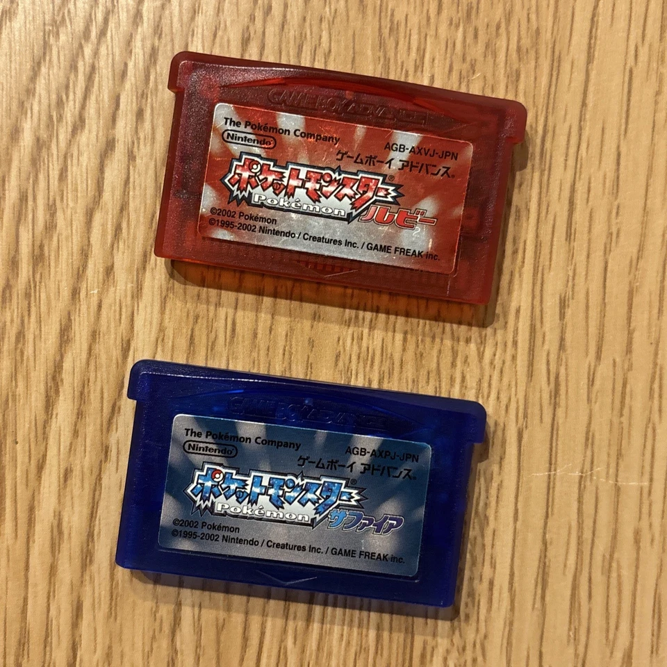 Pokemon Ruby & Sapphire Boxed 2Games set Nintendo GameBoy Advance GBA Japanese - Image 4 of 4