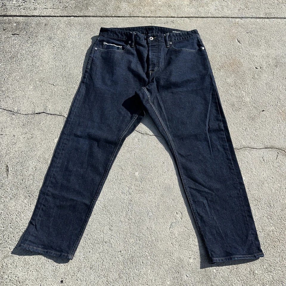 Jeans Bonobos Ribete Japonés Azul Denim Calce Atlético Para Hombre Talla 36x30 (36x28) Foto 2 de 4