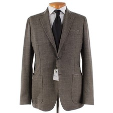 Sartorio Kiton NWT Wool Blend Sport Coat Size 52R 42R US In Brown/Green/Black