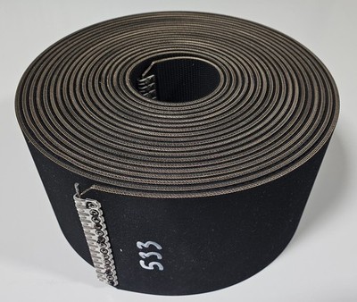 6.8'' x 540'' Vermeer Round Baler Belts 3 Ply HD Mini Roughtop w/ Alligator Lacing