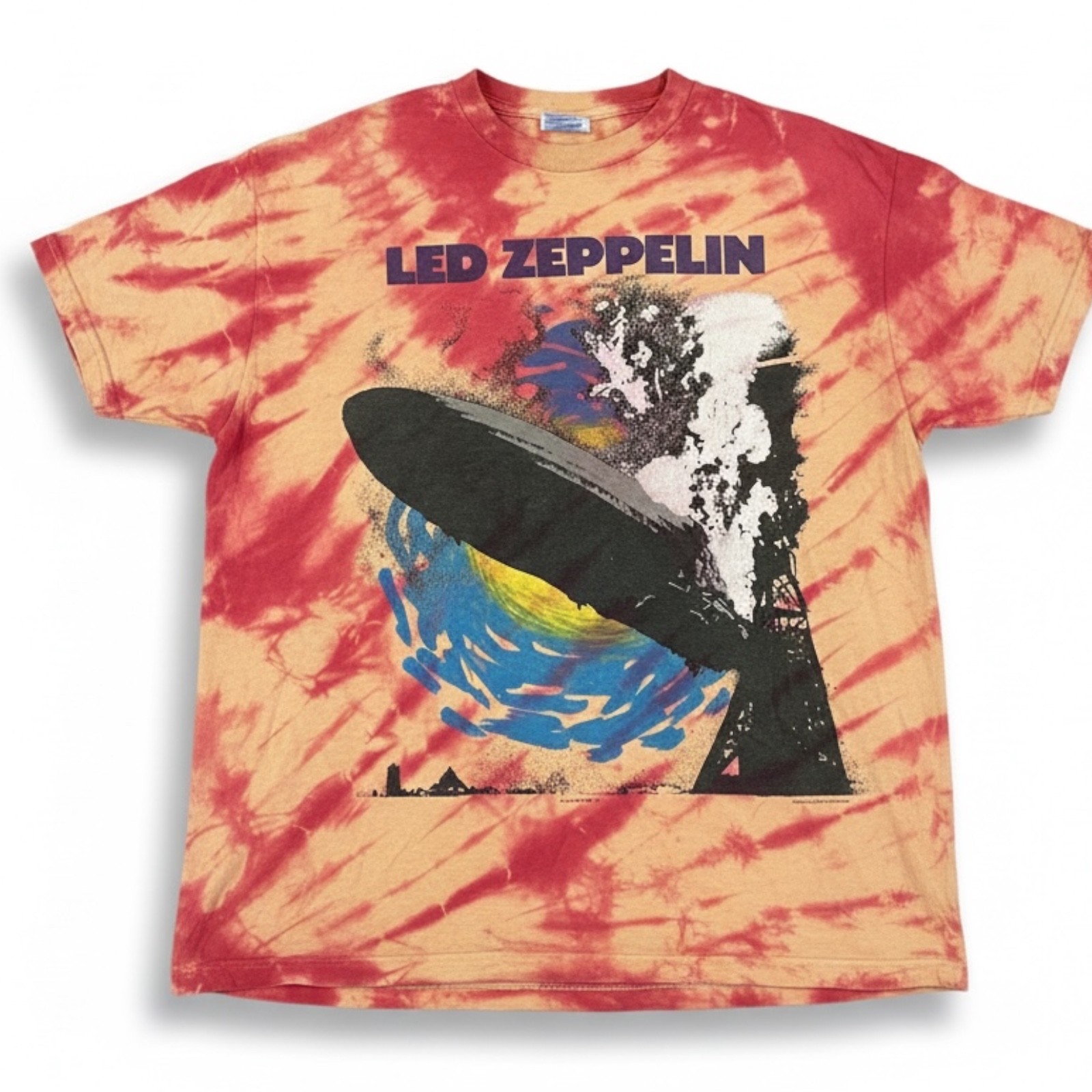 Vtg Led Zeppelin Tshirt Exploding Zeppelin Fallin… - image 1