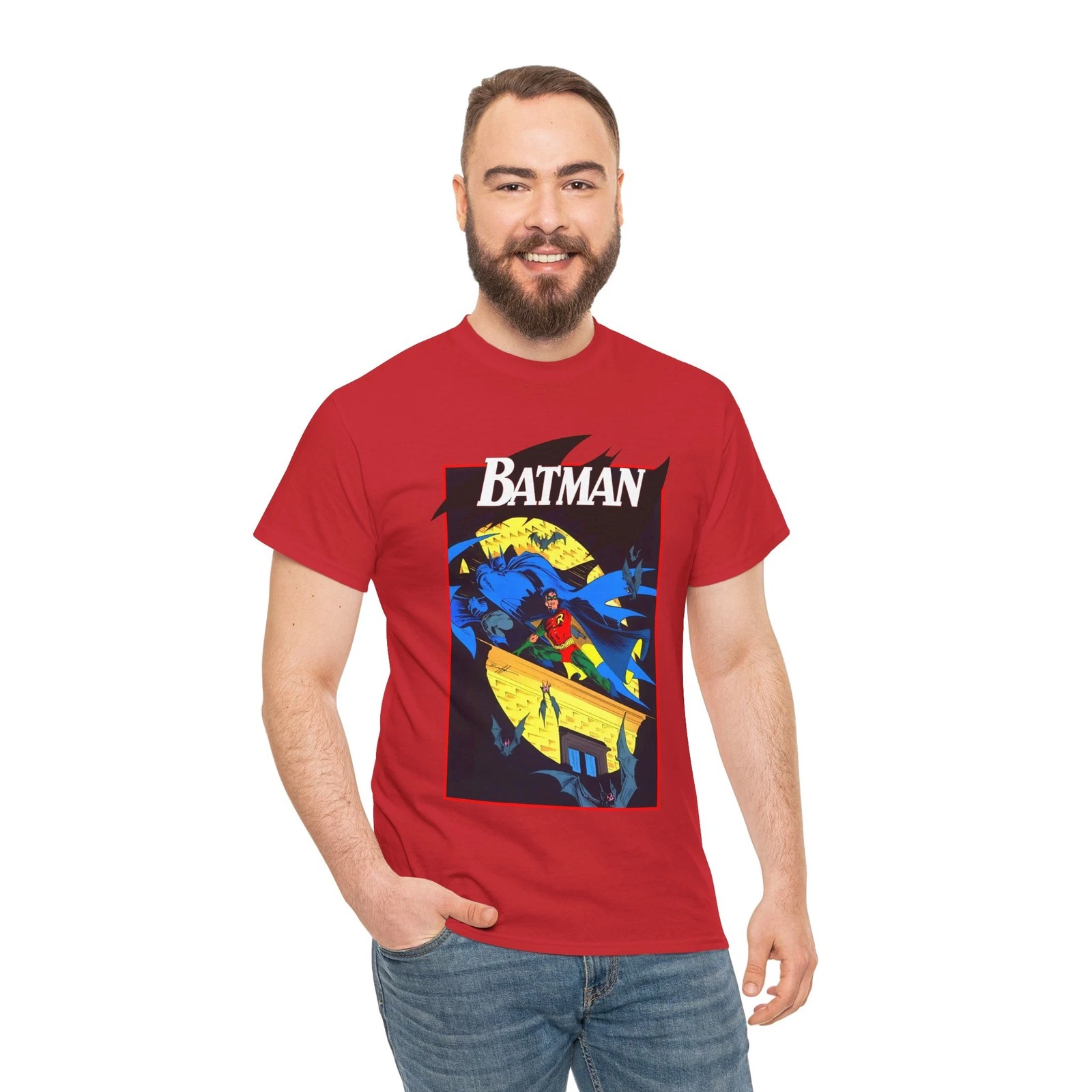 Batman & Robin T-Shirt - Norm Breyfogle Art - DC Comics - Dynamic Duo - Gotham