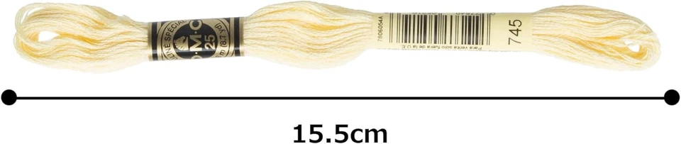 6-Strand Embroidery Cotton Floss, Light Pale Yellow - Image 4 of 4