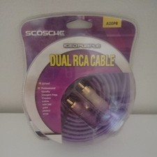 Scosche 20ft Dual RCA cables  - Iced Purple -...