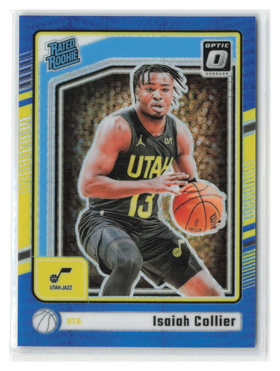 Isaiah Collier 2024-25 Donruss Optic Hyper Blue RC #/175 #295-Utah Jazz