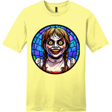 NEW Art Society STAINED GLASS ANABELLE YELLOW Tee Shirt SM-4XLRGE MADE IN USA