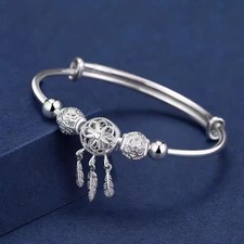 Women 925 Sterling Silver Bracelet Bangle Ladies Jewelry Gift For-Her