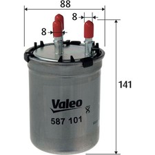 Valeo 587101 Kraftstofffilter für AUDI A1 8X1 8XK 8XA 8XF